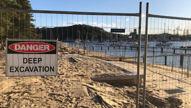 A major upgrade of the popular Clontarf Reserve picnic and swimming pool on Middle Harbour is underway as part of stage one of the Clontarf Reserve Landscape Masterplan. Picture: Jim O'Rourke