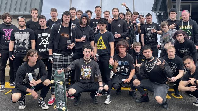 Golden Grove capped of its undefeated division three season with an Emo themed celebration at the Golden Grove Tavern. Picture: Golden Grove Football Club