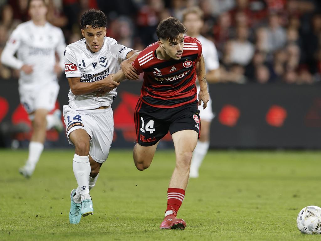 Nicolas Milanovic may have cost himself a Socceroos debut. Picture: Darrian Traynor/Getty Images