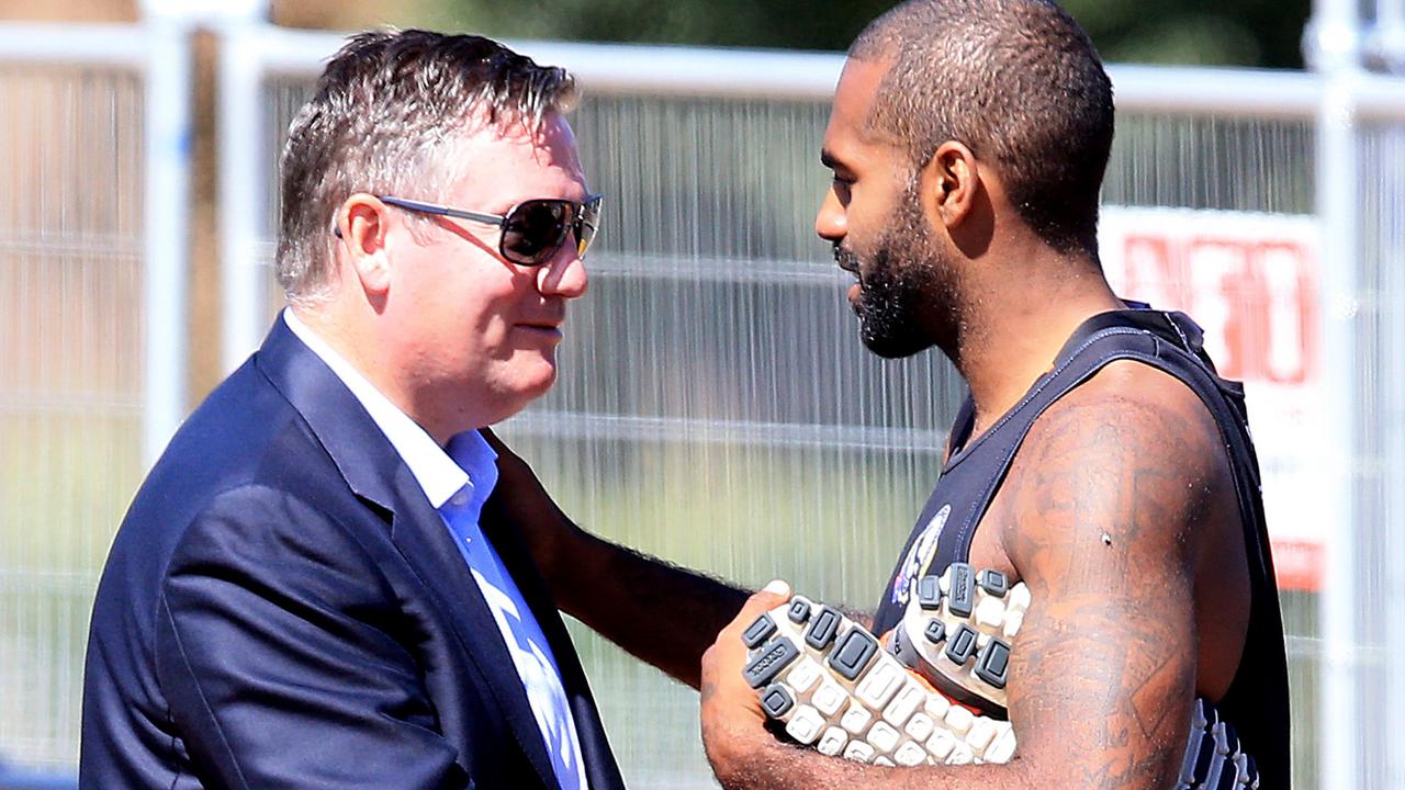 Lumumba took aim at AFL powerbrokers who praised McGuire.