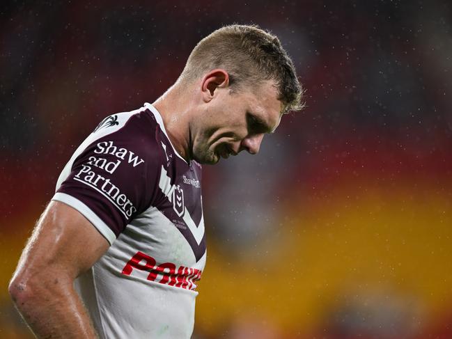 Tom Trbojevic has reportedly suffered another hamstring injury in Manly's Round 10 clash against the Dolphins. Picture: NRL Imagery