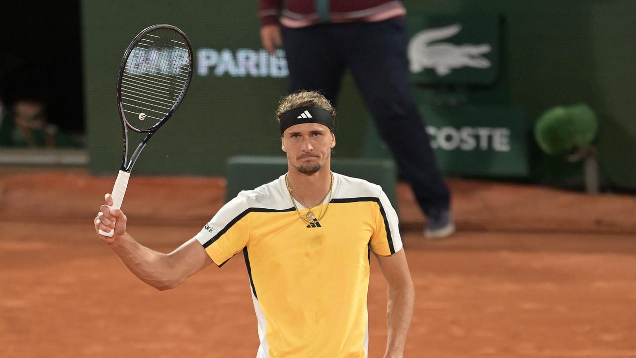 Germany's Alexander Zverev celebrates after winning against Norway's Casper Ruud. Picture: Bertrand GUAY / AFP