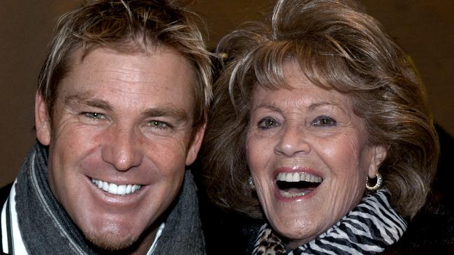 Shane Warne and Lillian Frank at the Shane Warne Foundation launch at Crown Casino.