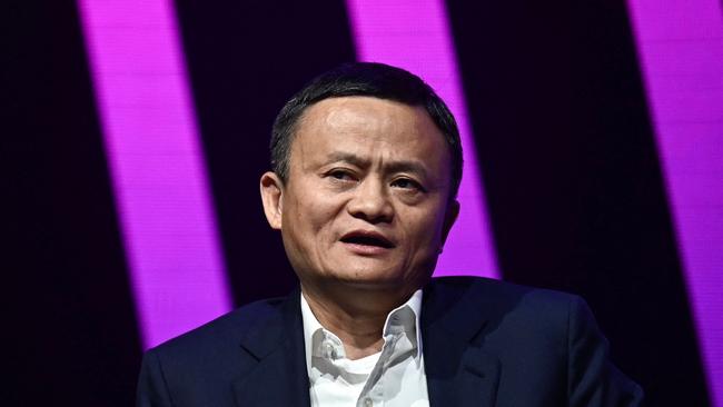 Aside from a handful of reported sightings, billionaire tech giant Jack Ma hasn’t been seen in nine months after criticising the Chinese Communist Party. Picture: AFP