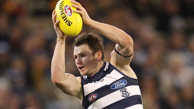 Patrick Dangerfield has pipped Tim Kelly to win his third Geelong best and fairest Picture: Michael Klein.