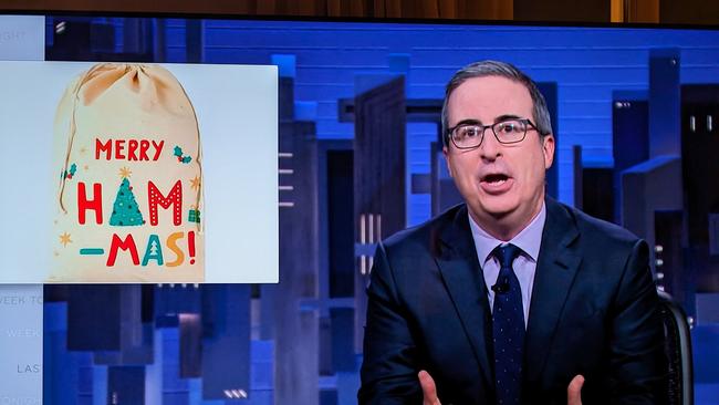 Late night host John Oliver discussed the bag. Picture: Supplied\