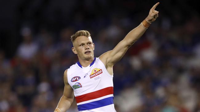 \Adam Treloar has made an early impact the Bulldogs. Picture: Getty Images