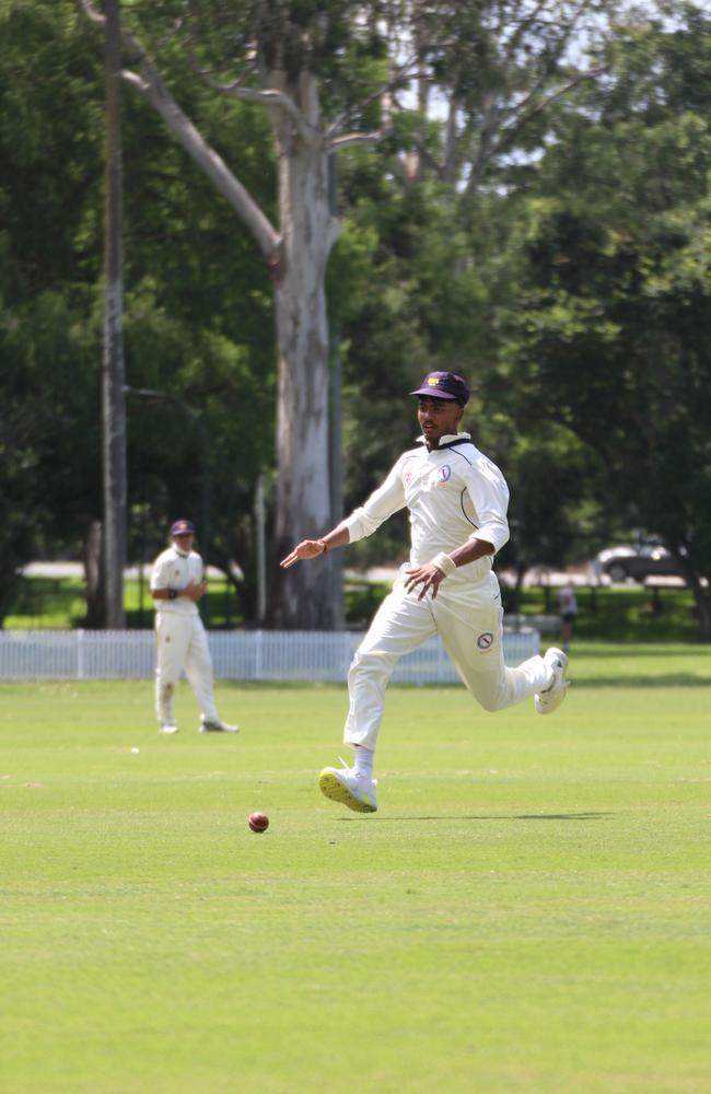 Brisbane State High v Brisbane Boys' College GPS First XI cricket action.