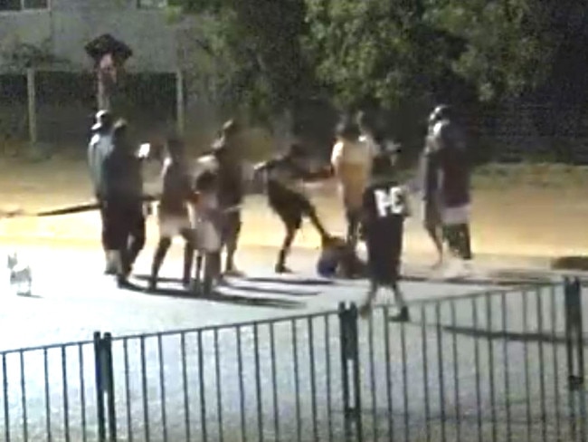 Mount Isa fight video stills ., crime, gangs, violence