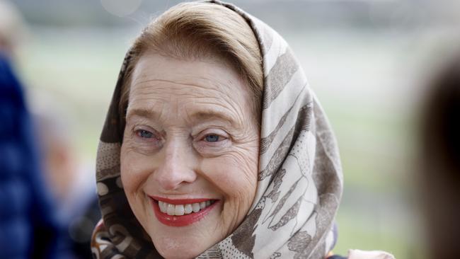 The first lady of racing Gai Waterhouse doesn’t seem to know where Rosehill is. Picture: Michael Klein