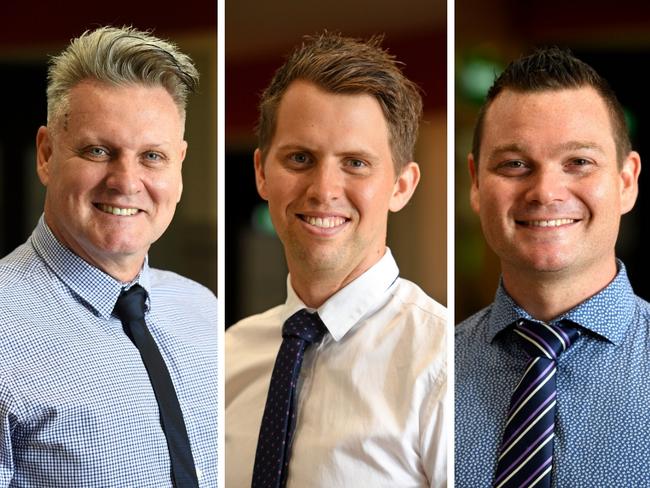 Territory Alliance’s new candidates Andrew Harley, Gary Strachan, David Ridley and Caleb Cardno. Pictures: Che Chorley
