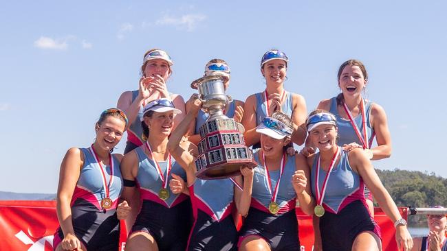 Trophy Pics -  2024 Brisbane Schoolgirl Rowing Association Championship. Photos by Stephen Archer.