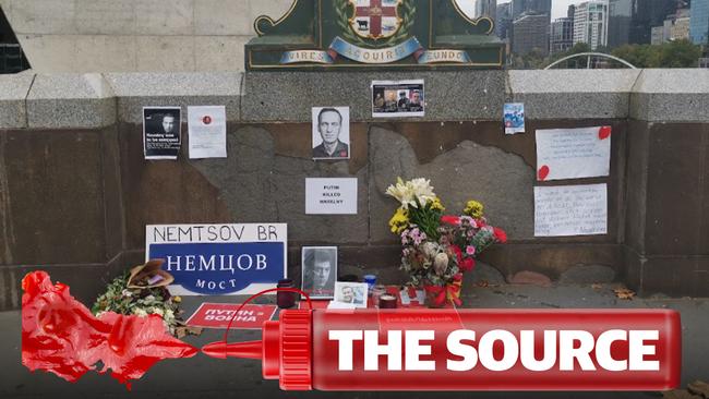 A makeshift memorial for Alexei Navalny has popped up in Melbourne.