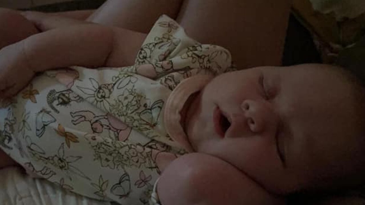 Salem Sonya Millicent Spencer was born on January 29, 2022, weighing 3447g and measuring 52cm, at Mackay Base Hospital, to parents Ashlee Watson and Gage Spencer. Picture: Ashlee Watson DMBJ22