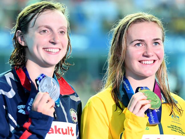 Although Australia’s Ariarne Titmus has the wood over Katie Ledecky in 400m freestyle, the American is still regarded as the GOAT of female distance swimming