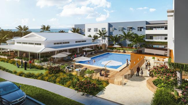 An artistic rendering of the Shoreline development in Coffs Harbour, the biggest private development in the area.