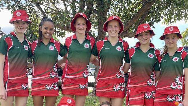 The Downey Park U14 netball team.