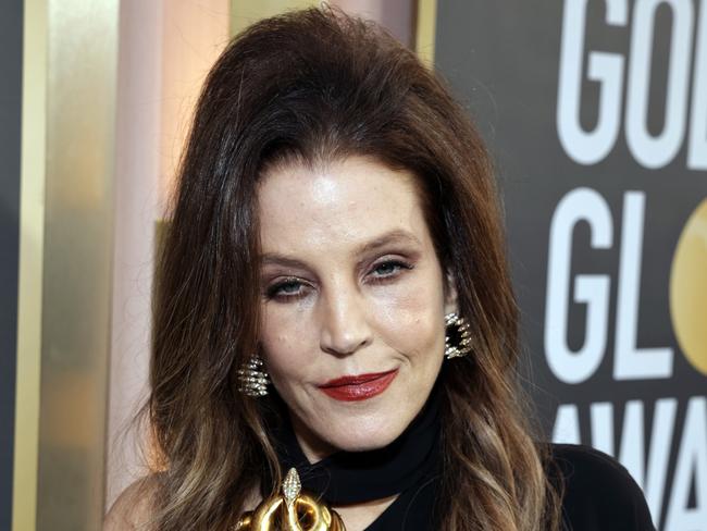 Lisa Marie Presley appeared frail and unsteady at the Golden Globes just days before her death. Picture: Getty Images