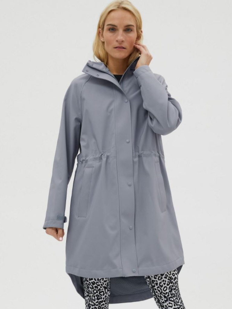 Waterproof Windbreaker for Women,Womens Lightweight Zip Up Hooded Jackets Outdoor Plus Size Trench Coat 