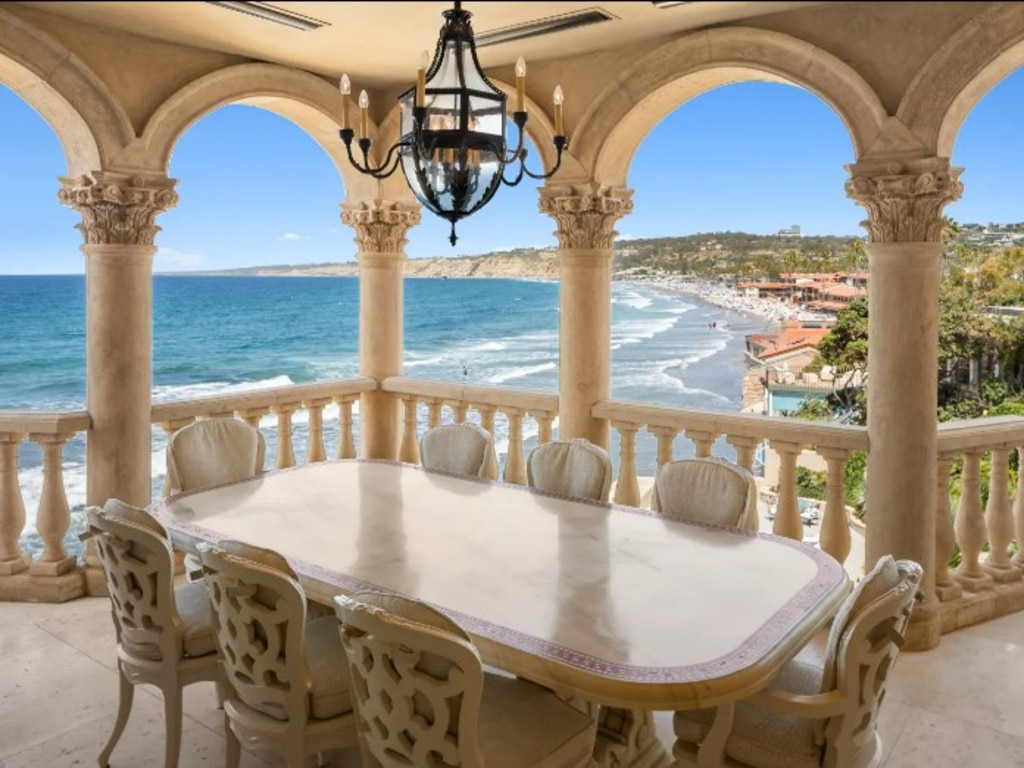 An outdoor dining space. Picture: Realtor via Austin Ashline/Future Home Photos