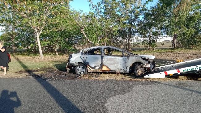 Rod and Kay Prior's Kia Sorento was found burnt out on Dalrymple Service Road.