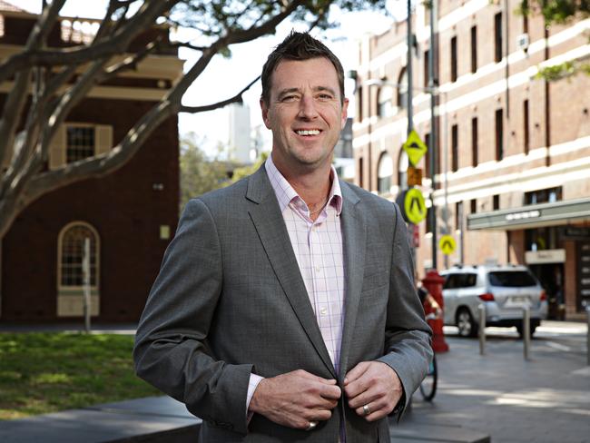 Northern Beaches Council mayor Michael Regan after one year in office at the Corso Manly. Picture: Adam Yip / Manly Daily