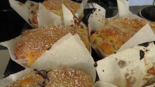 Ricotta and walnut muffins at Garnish Cafe.