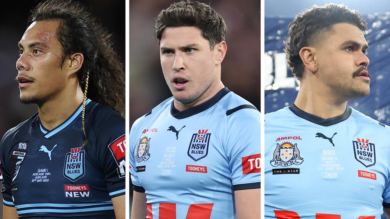 Jarome Luai, Mitchell Moses and Latrell Mitchell.