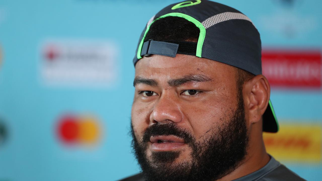 Three of Australia’s forwards had a sour press conference ahead of the Wallabies’ quarter-final clash against England.