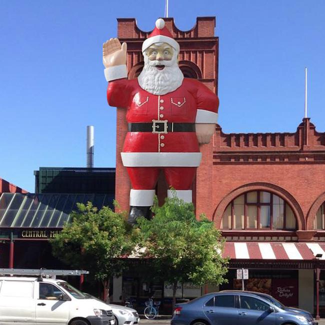 Big Santa was put into storage by the Adelaide Central Market Authority in 2018. Picture: Jeff Smith/JP Media