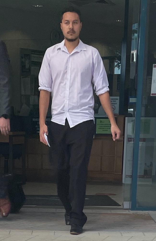 James Douglas Cridley, 25, leaving the Caboolture Courthouse.