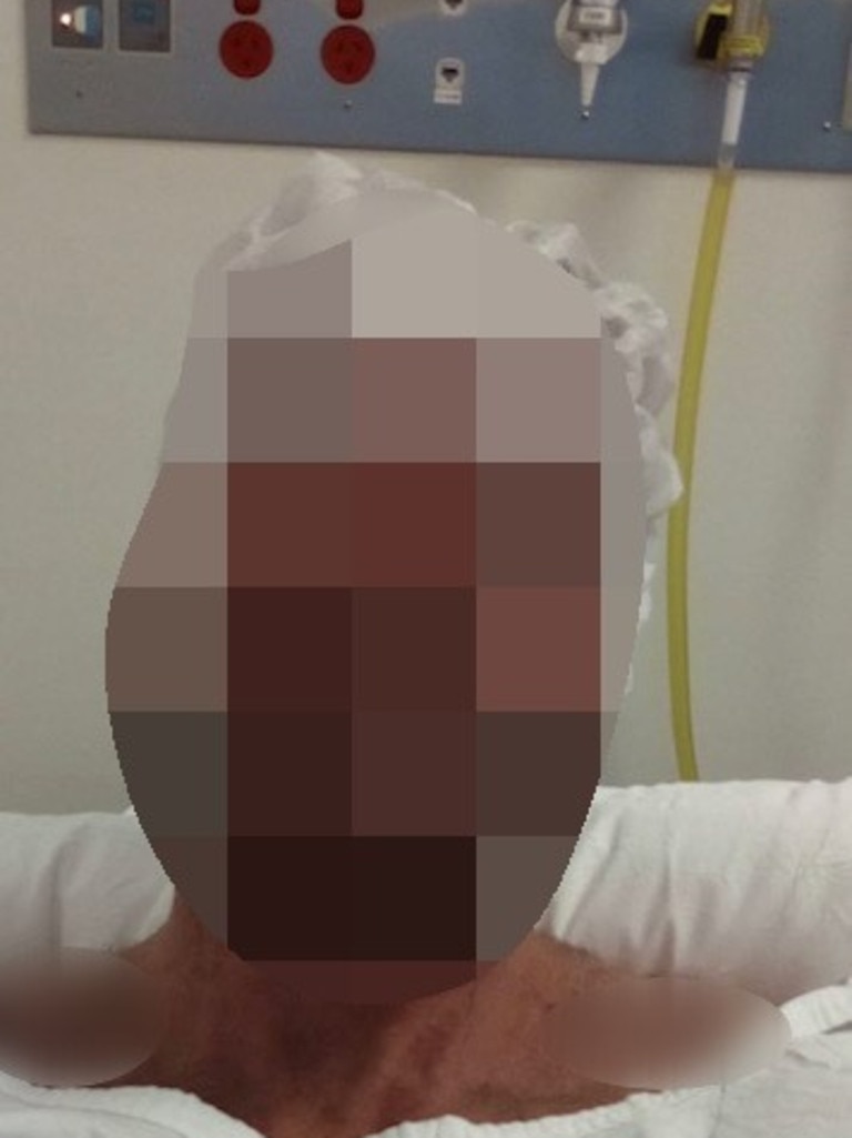 The man sent selfies of himself in a hospital bed before and after the medical procedure, conducting using an Australian citizen's Medicare details.