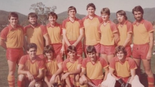 Steve Condon (back row, fifth from left) with the Park Avenue A1 men's hockey team, who were runners-up in the Rockhampton competition in 1983.