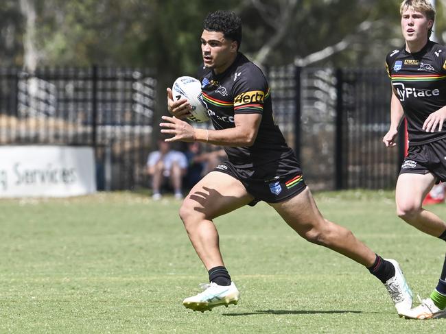 CANBERRA, AUSTRALIA, NewsWire Photos. MARCH 9, 2024: UNE Harold Matthews Cup - NSWRL Junior Reps Round Six Canberra Raiders vs Penrith Panthers at Raiders Belconnen in Canberra. Picture: NCA NewsWire / Martin Ollman