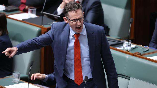 Assistant Treasurer and Minister for Financial Services Stephen Jones in parliament. Picture: Gary Ramage