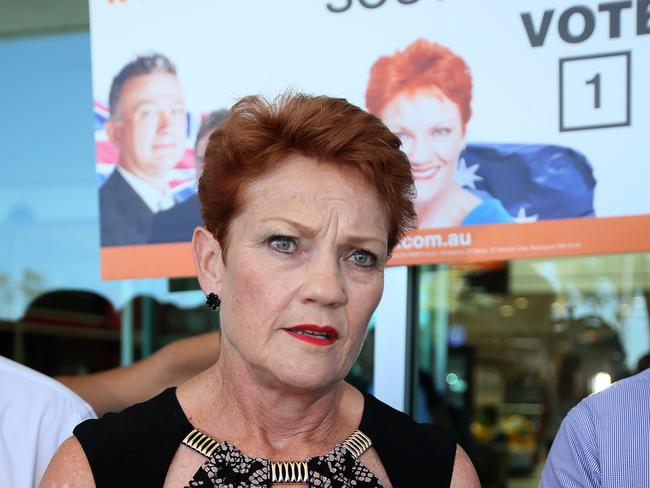 Pauline Hanson is facing a revolt in WA. Picture: Colin Murty The Australian