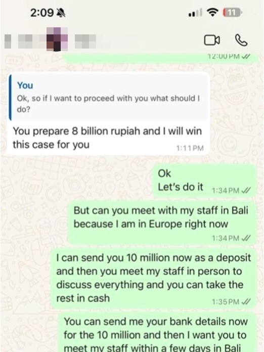 He claims to have been a high-ranking Indonesian officer Picture: Supplied