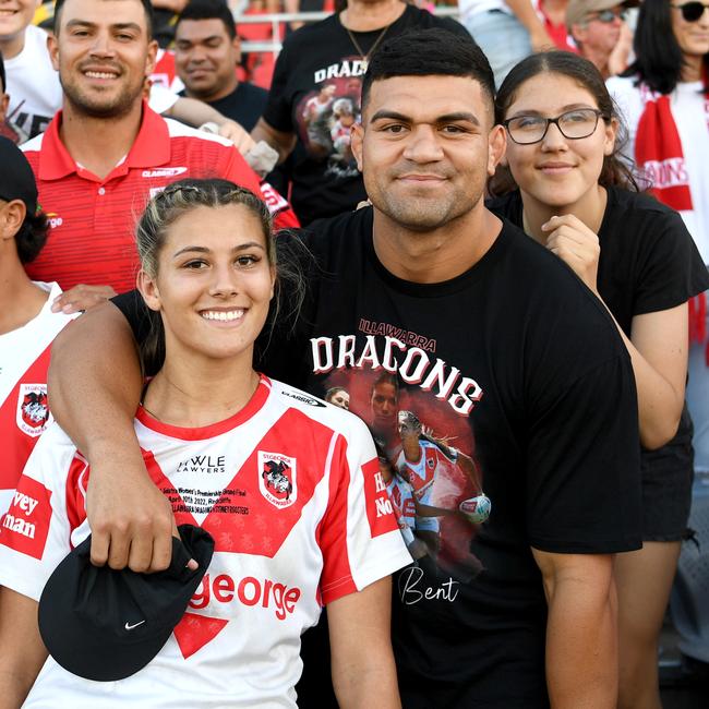 Shaylee Bent and David Fifita. Picture: NRL Images