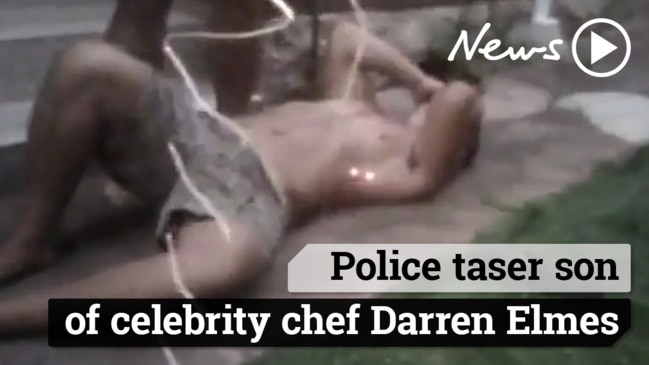 Police taser the son of chef Darren Elmes