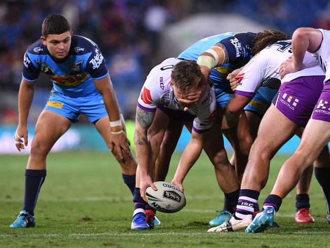 Don’t worry about NRL scrums. Picture: AAP/Dave Hunt