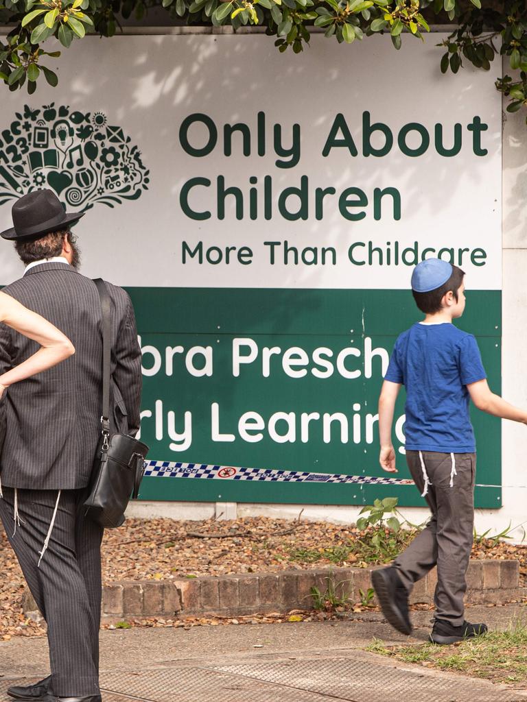 The Only About Children childcare centre is just a few hundred metres away from the home that was smeared. Picture: Julian Andrews