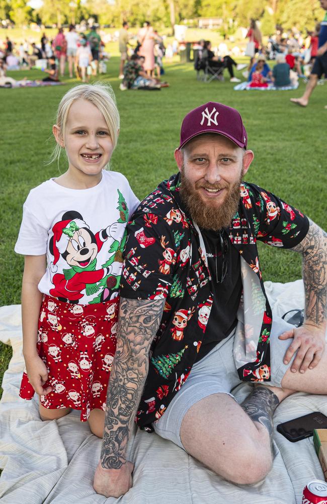 Gracie and Shea Eveans at Triple M Mayoral Carols by Candlelight, Sunday, December 8, 2024. Picture: Kevin Farmer