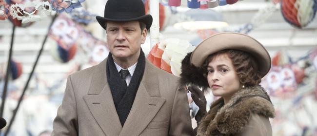 Queen … Bonham Carter played the Queen Mother opposite Colin Firth in The King's Speech. Picture: Supplied.