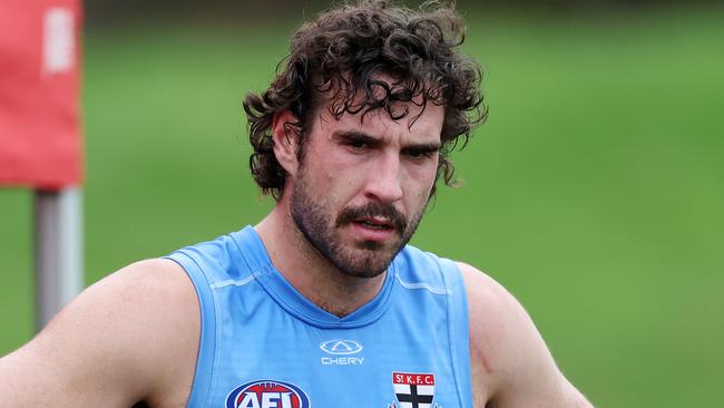 MELBOURNE, DECEMBER 6, 2024: St Kilda pre-season training at RSEA Park. Max King. Picture: Mark Stewart