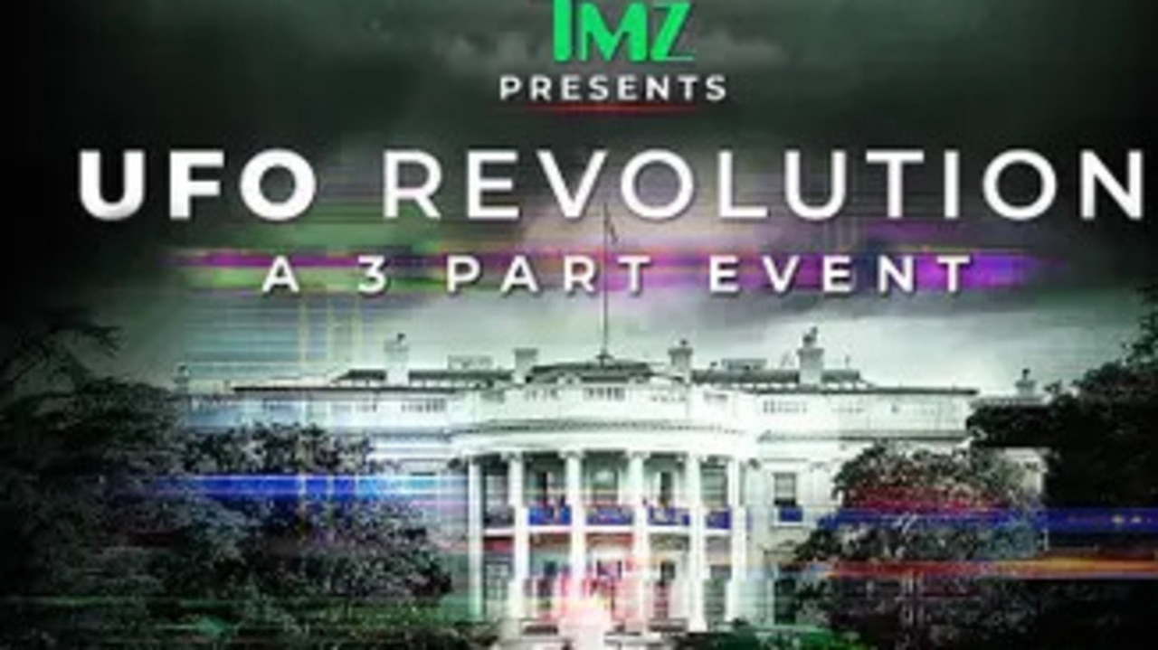 TMZ Presents: UFO Revolution. An in-depth look at the whistleblowers who sparked a UFO revolution, revealing evidence that the government knows much more than they’re letting on. Picture: TMZ