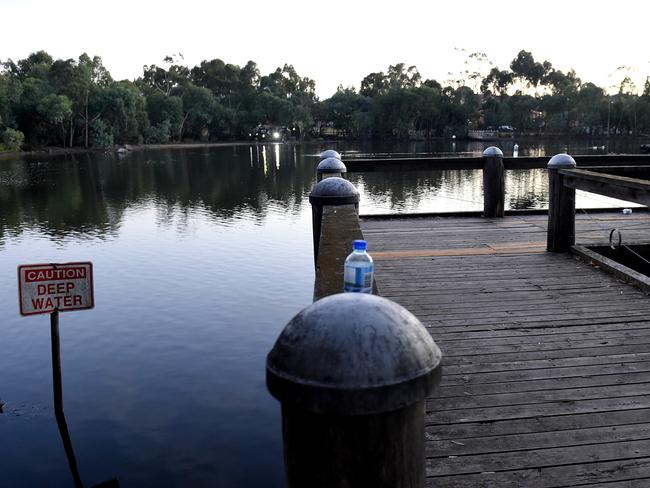 Police say the men began their swim from a pier. Picture: Nicole Garmston