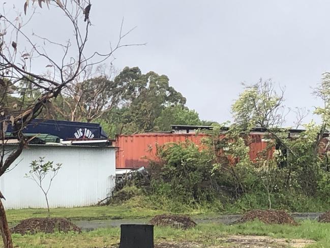 A site on Booralie Rd associated with the production of C*A*U*G*H*T. Picture: Jim O'Rourke