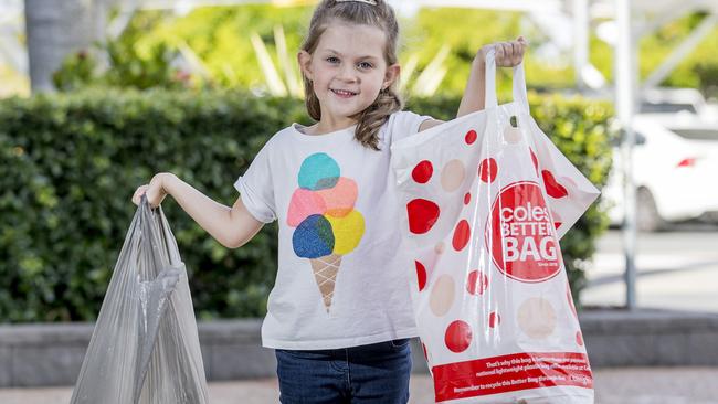 Coles will axe plastic bags on July 1. Picture: Jerad Williams