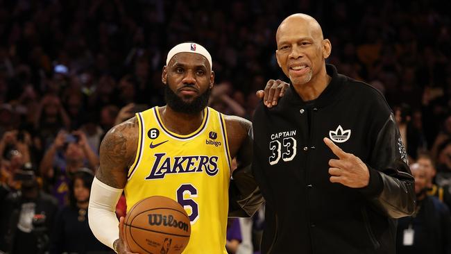 Kareem held the NBA scoring record for decades before it was broken by LeBron. (Photo by Harry How/Getty Images)