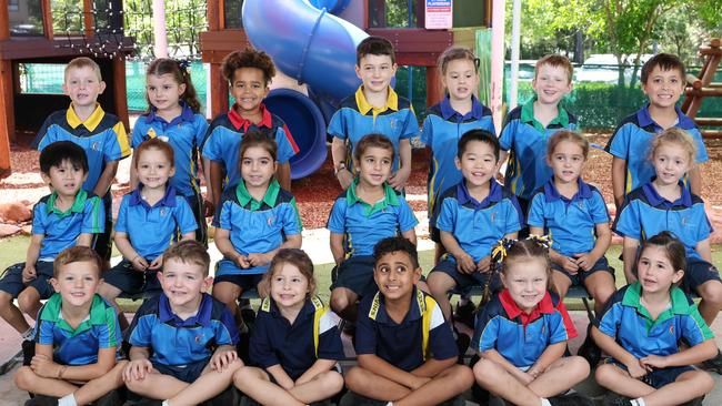 My First Year: St Kevin’s Catholic School Prep E. Front row: Ben, Senan, Chelsea, Maximus, Elizaveta, Evie. Middle row: Robi, Coralie, Olivia, Selena, Justin, Ollie, Chloe. Back row: Proinsias, Isla, Yohan, Cashton, Elena, Parker, Kai. Picture: Glenn Hampson.